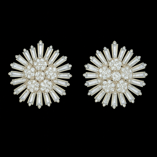 Radiant Blossom - AD (American Diamond) Earrings