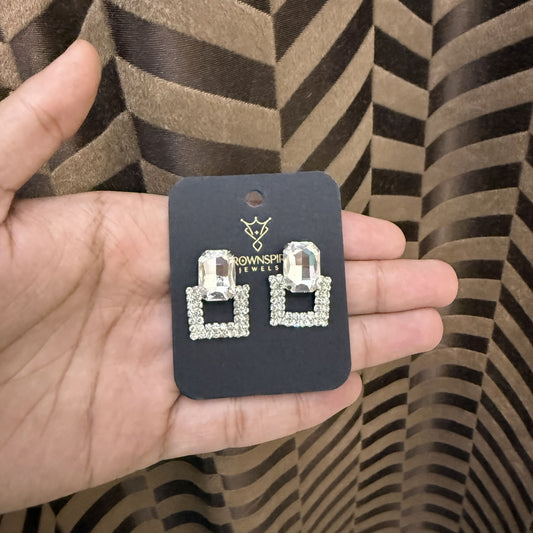 The Square Jewel Korean Stud Earrings