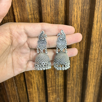 Classic Dome - Premium Oxidised Jhumki