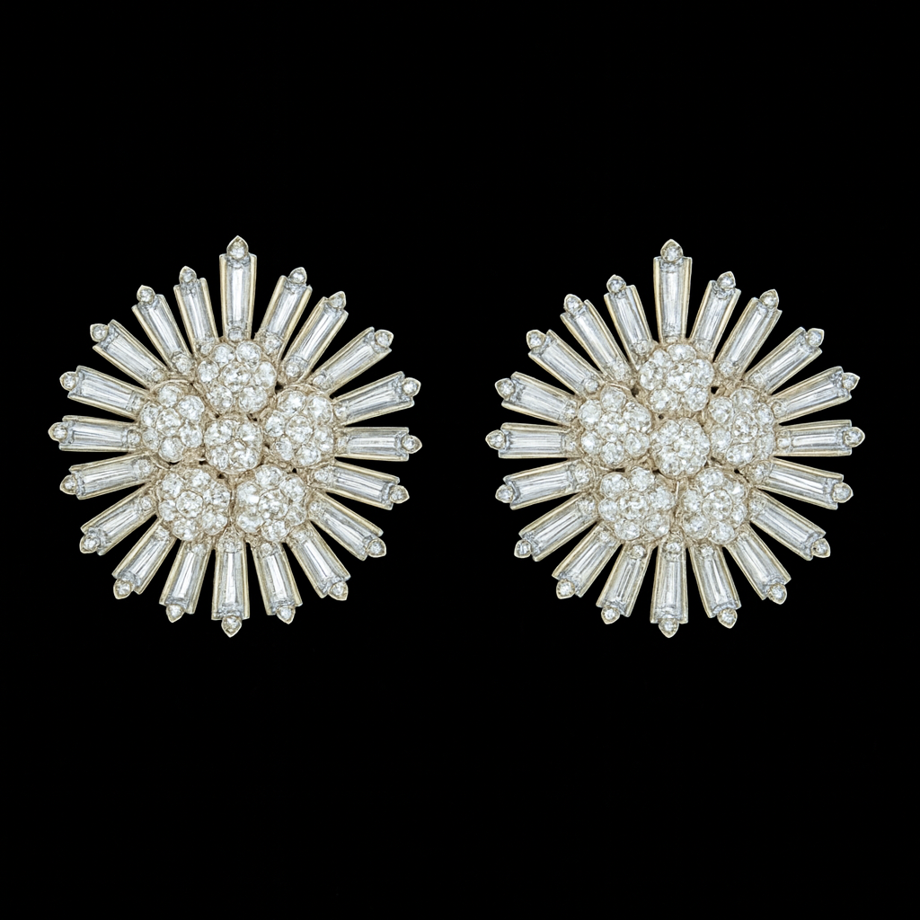 Radiant Blossom - AD (American Diamond) Earrings