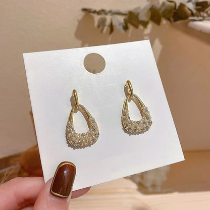 Pearl Beaded Korean Earrings