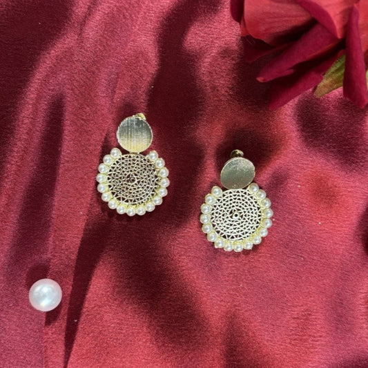 Gleam Grid Korean Partywear Earrings