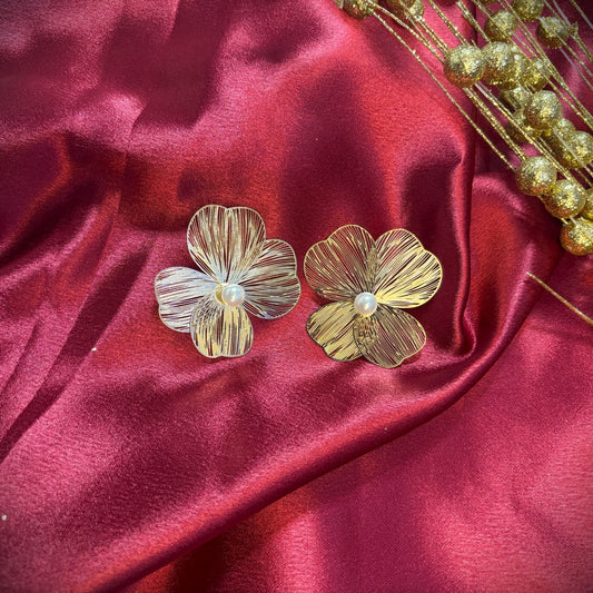 Flora Luxe Petals Korean Earrings