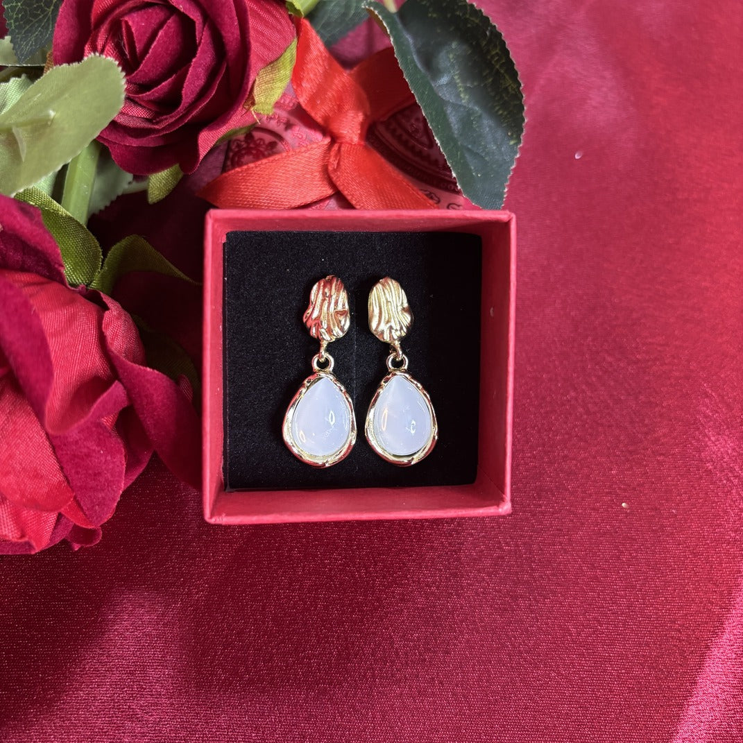 Deer Drops Glazing Korean Earrings