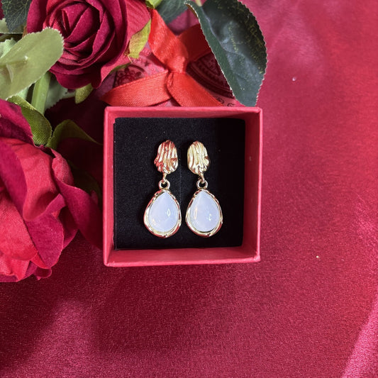 Deer Drops Glazing Korean Earrings