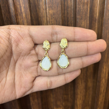 Deer Drops Glazing Korean Earrings