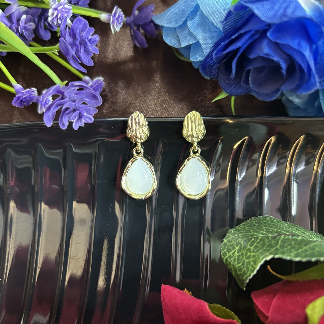 Deer Drops Glazing Korean Earrings