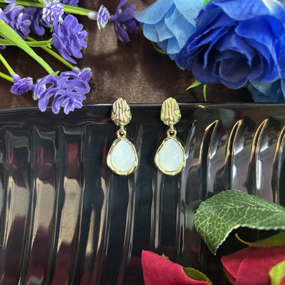 Deer Drops Glazing Korean Earrings