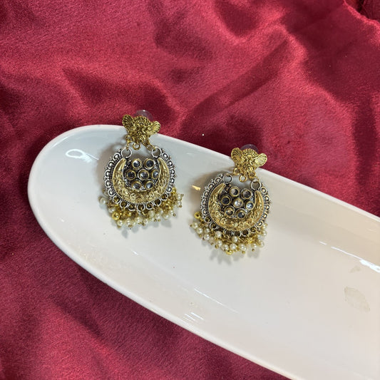 Golden Antique Partywear Earrings
