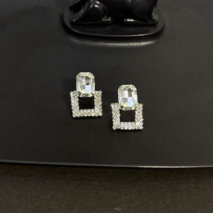 The Square Jewel Korean Stud Earrings
