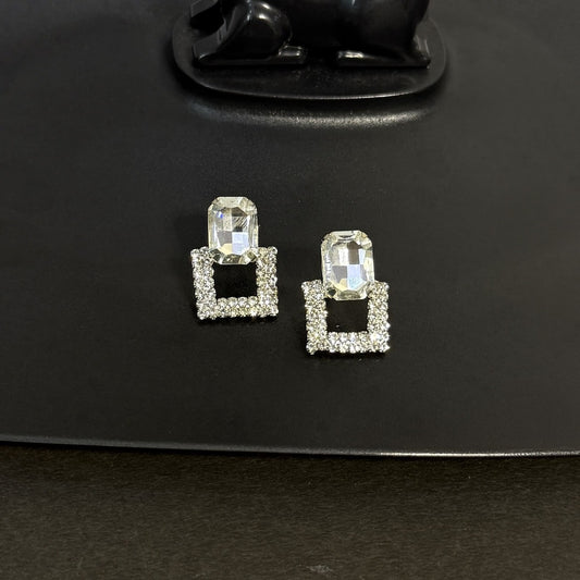 The Square Jewel Korean Stud Earrings
