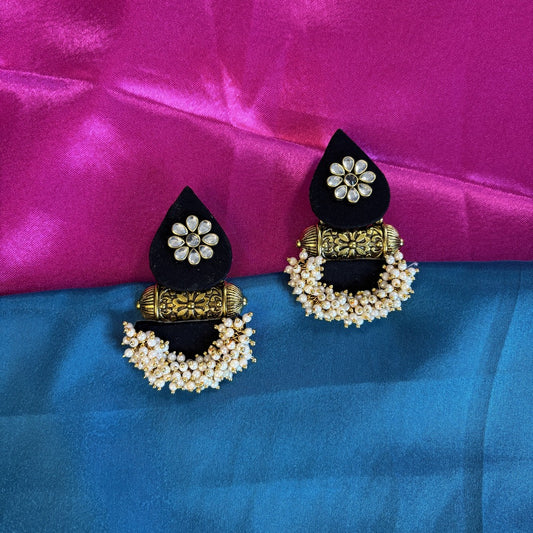 Gajra Tara Handcrafted Earrings
