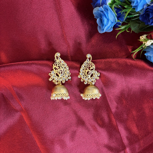 Golden Dome Premium Jhumkis